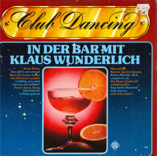 Klaus Wunderlich - Club Dancing - In Der Bar Mit Klaus Wunderlich