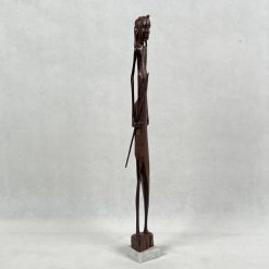 Medinė skulptūra su marmuru 5x5x49 cm