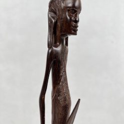 Medinė skulptūra su marmuru 5x5x49 cm