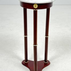 Medinis staliukas su marmuru 31x31x69 cm
