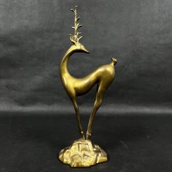 Žalvarinė skulptūra “Stirna” 15x10x39 cm