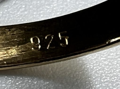 Auksuotas žiedas su cirkoniu 18,5 dydis