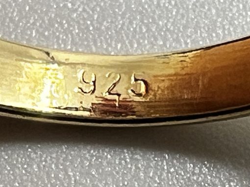 Auksuotas žiedas su cirkoniu 17 dydis (turime 2 vnt.)