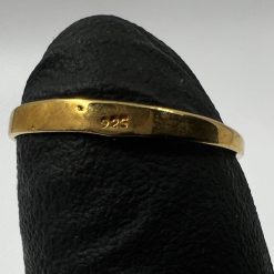 Auksuotas žiedas su cirkoniu 17,5 dydis