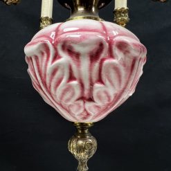 Žalvarinis sietynas su keramika 54x54x52 cm