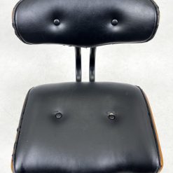 Vintažinė kėdė su oda 56x50x77 cm