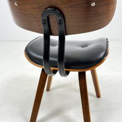 Vintažinė kėdė su oda 56x50x77 cm