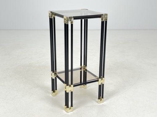 Metalinis staliukas su stiklu 30x30x67 cm