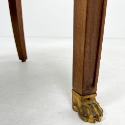 Ąžuolinis krėslas su oda 53x60x81 cm
