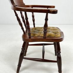 Senovinis krėslas su oda 59x63x79 cm