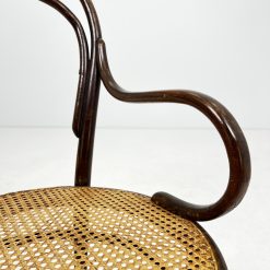 Thonet stiliaus krėslas su ratanu 64x51x95 cm