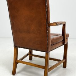 Vintažinis odinis krėslas 10x63x95 cm