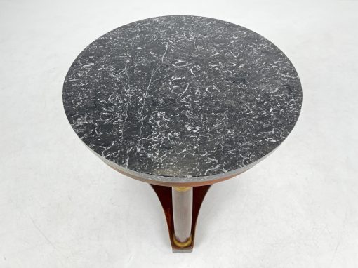 Apvalus staliukas su marmuru 60x60x65 cm