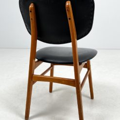 Vintažinė kėdė su oda 52x47x83 cm