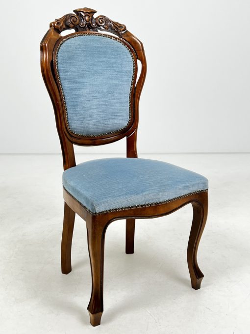 Riešutmedžio kėdės 4 vnt. Komplektas 55x48x107 cm