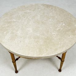 Apvalus staliukas su akmeniu 78x78x46 cm