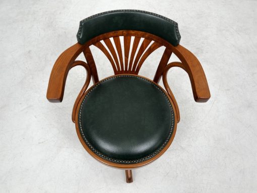 Darbo krėslas su oda 60x60x84 cm