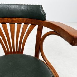 Darbo krėslas su oda 60x60x84 cm