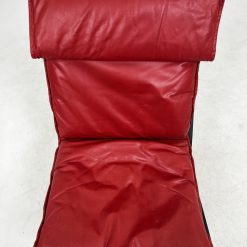 Vintažinis krėslas su oda 82x65x102 cm