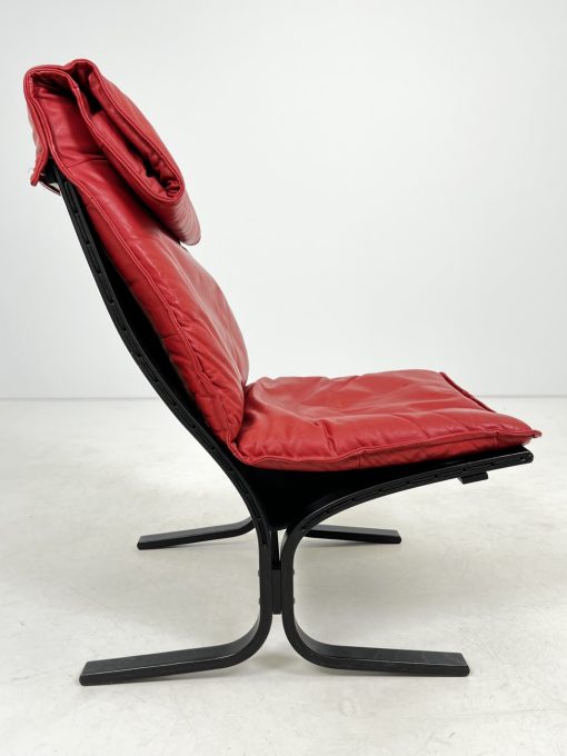 Vintažinis krėslas su oda 82x65x102 cm