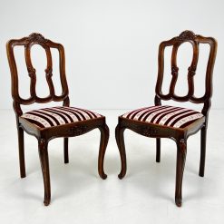 Ąžuolinės kėdės su oda. Komplektas 5 vnt. 42x45x101 cm