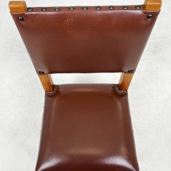 Kėdės su oda 2 vnt. Komplektas 40x40x93 cm