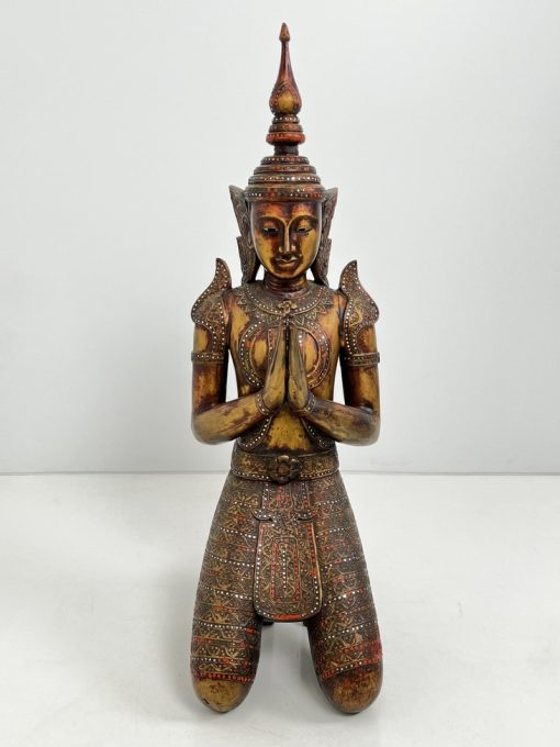 Medinė Budos skulptūra 40x34x119 cm