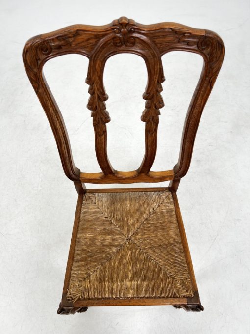 Ąžuolinės kėdės 6 vnt. Komplektas 46x50x107 cm