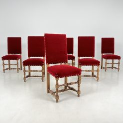 Kėdės su gobelenu 6 vnt. Komplektas 52x47x106 cm