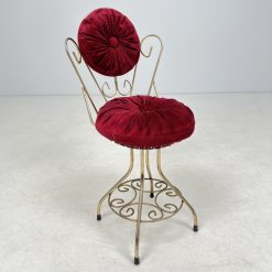 Žalvarinė kėdė su gobelenu 46x39x81 cm