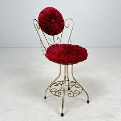 Žalvarinė kėdė su gobelenu 46x39x81 cm