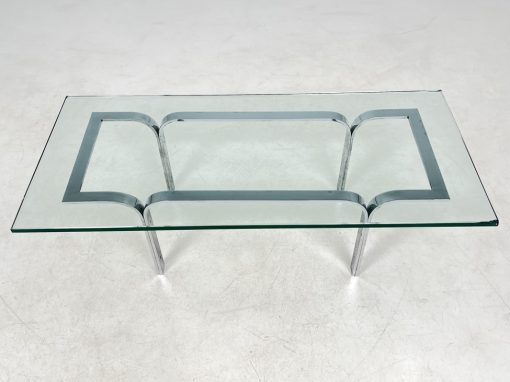 Vintažinis staliukas su stiklu 60x132x40 cm
