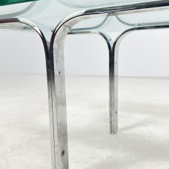 Vintažinis staliukas su stiklu 60x132x40 cm
