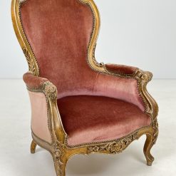 Medinis fotelis su gobelenu 75x68x111 cm