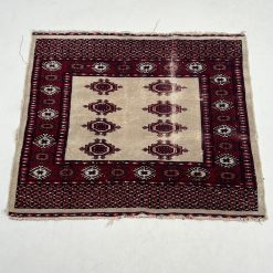 Rankų darbo vilnonis kilimėlis “Bukhara” 93×90 cm