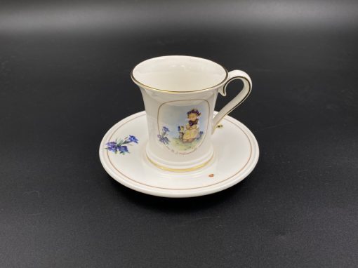 Porcelianinis puodelis su lėkštute. Komplektas “The Botanist” 12x12x2 cm