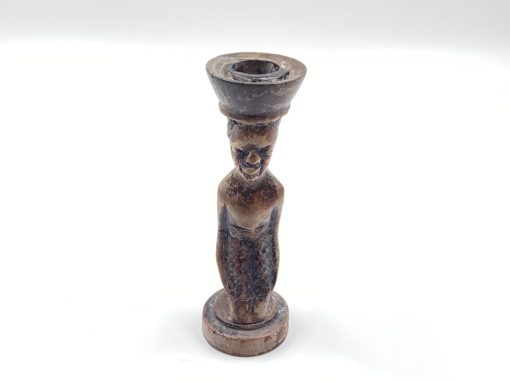 Medinė žvakidė – skulptūra 5x5x16 cm