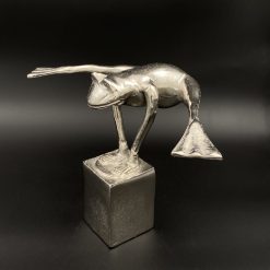 Aliumininė skulptūra “Varlė” 16x41x25 cm