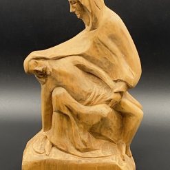 Medinė religinė skulptūra 17x18x32 cm
