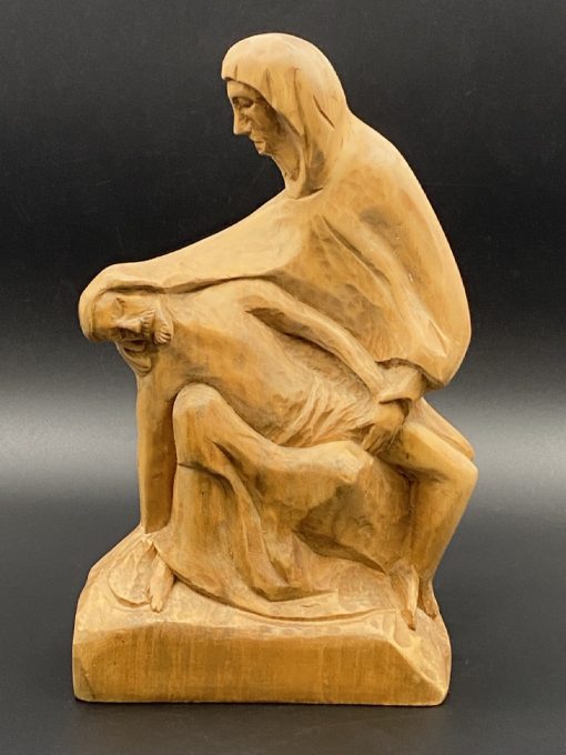 Medinė religinė skulptūra 17x18x32 cm