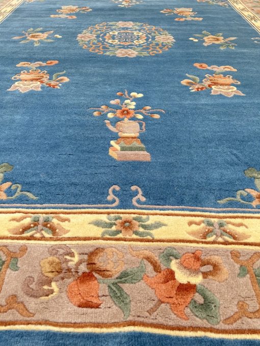 Vilnonis rytietiškas rankų darbo kilimas 250×340 cm