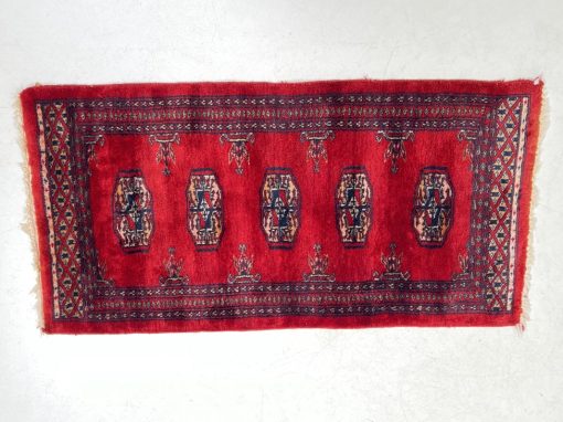 Rankų darbo vilnonis kilimėlis “Bukhara” 46×88 cm
