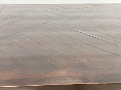 Senovinis ąžuolinis drožinėtas stalas 105x195x79 cm