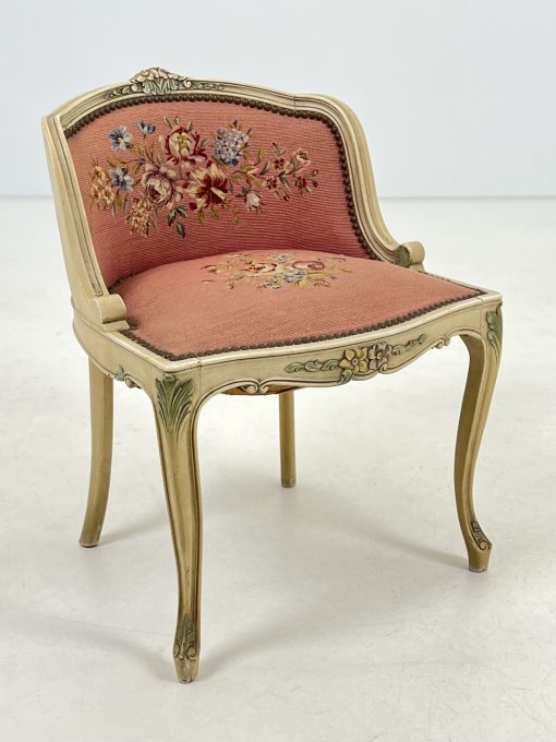 Provanso stiliaus fotelis su austu gobelenu 52x50x66 cm