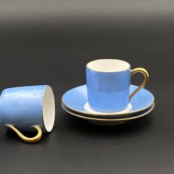 Porcelianinis puodelio ir lėkštutės komplektas “Limoges” (turime 2 kompl.)