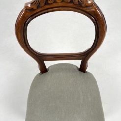 Riešutmedžio kėdės su gobelenu 6 vnt. Komplektas 50x48x100 cm