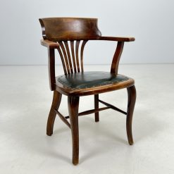 Krėslas su oda 55x60x84 cm