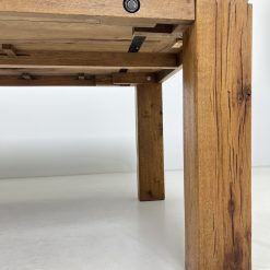 Ąžuolinis valgomasis stalas 102x241x77 cm