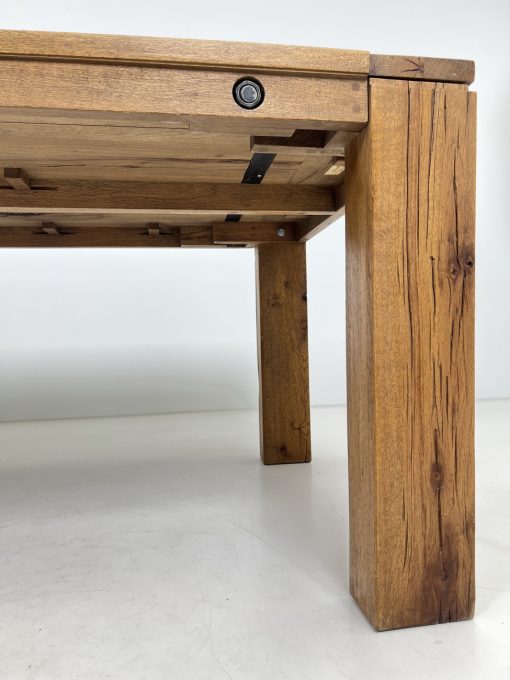 Ąžuolinis valgomasis stalas 102x241x77 cm