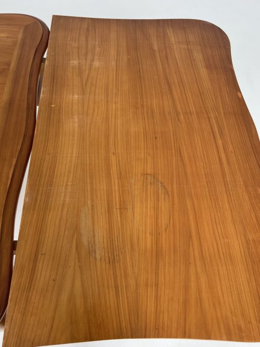 Riešutmedžio valgomojo stalas 88×147+(2×52)x78 cm